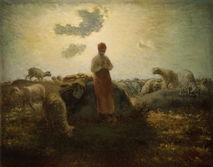 The Keeper of the Herd [1871–74] by Jean François Millet [1814–1875]